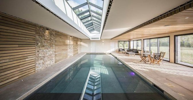 Piscine maçonnée pour un usage toute l'année